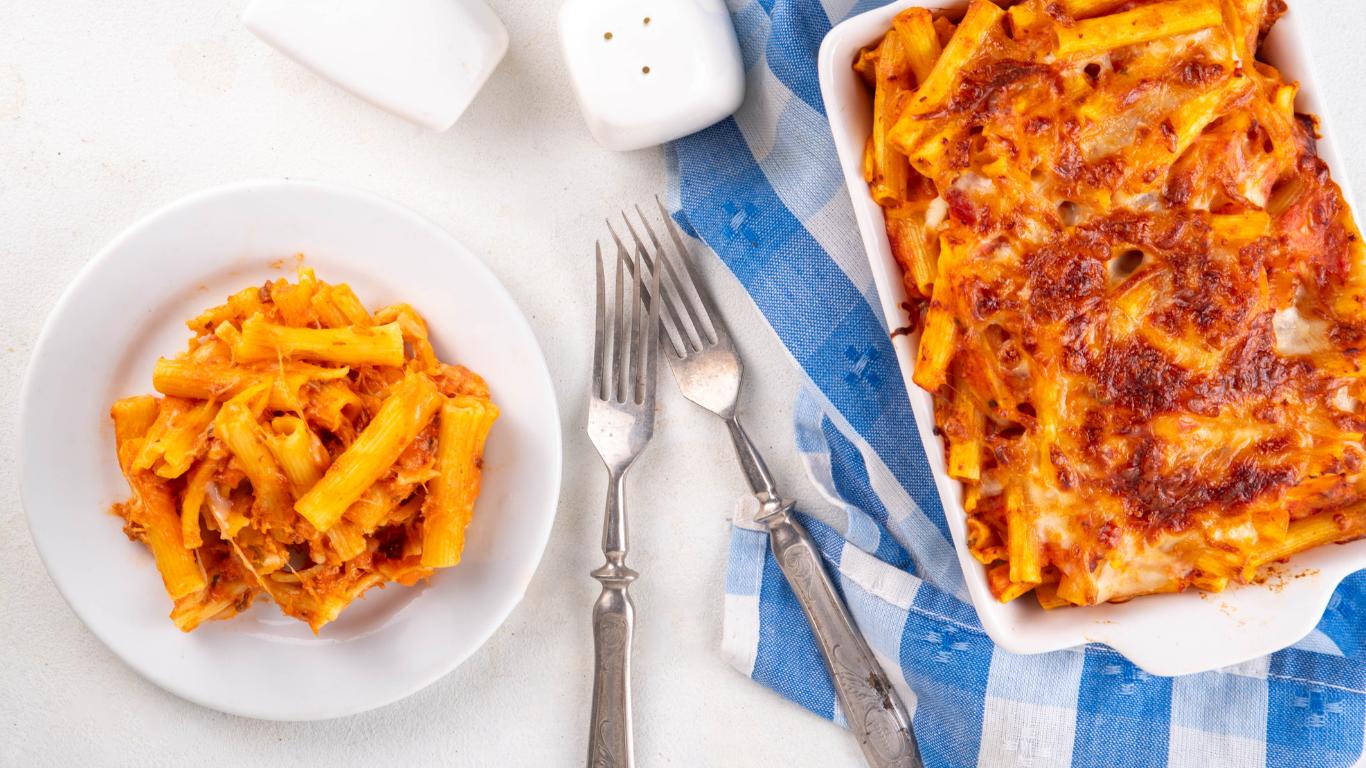 Proteinli Fırın Makarna (High Protein Bake)