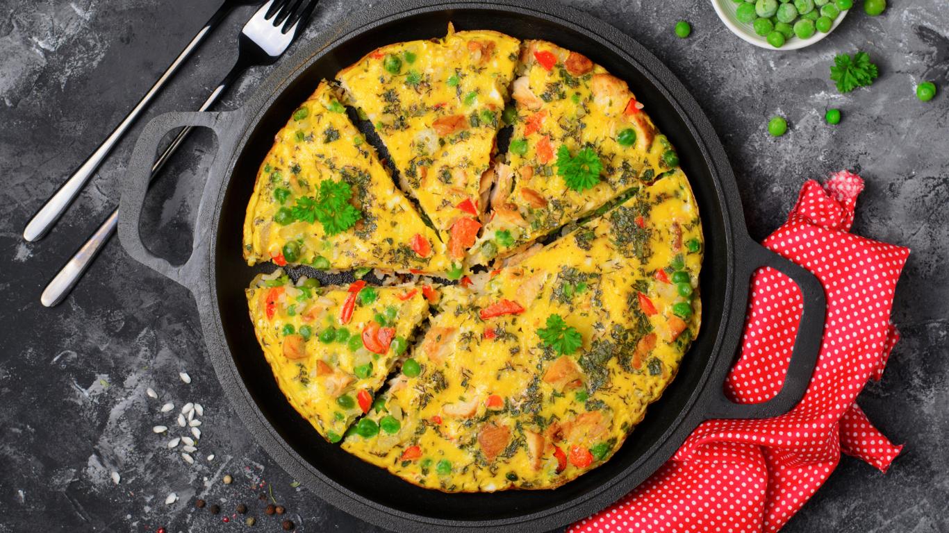 Yüksek Proteinli Fırın Omlet (Bake Omelette) tarifi, nasıl yapılır